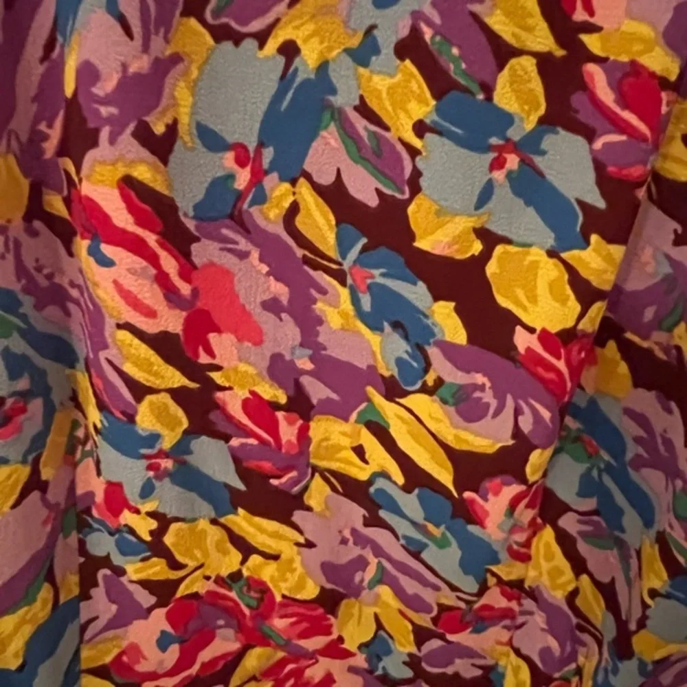 NWT Floral Donna Morgan Short Sleeve Dress Size 12 - Picture 9 of 10